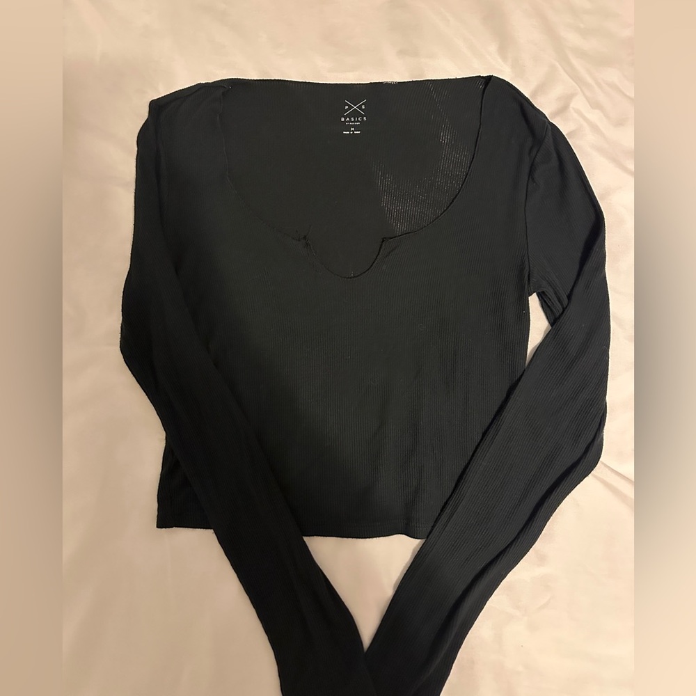 PacSun Classic Black Long Sleeve Top